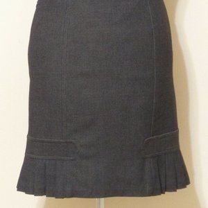 Max Studio Pleated Hem Pencil Skirt